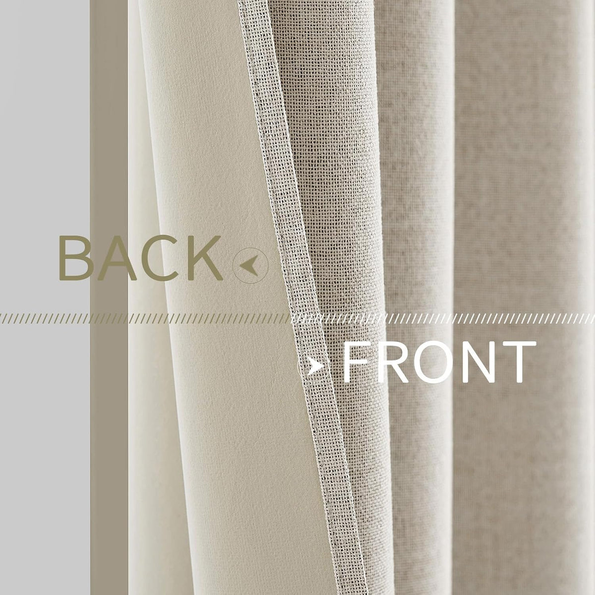 45"L x 52"W polyester curtains, alternate view 6