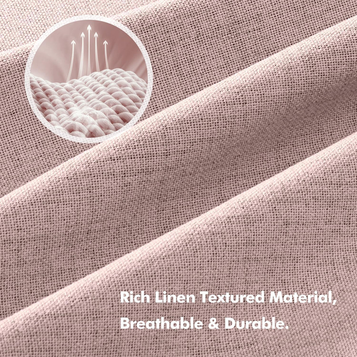 72"L x 42"W polyester curtains in Pink, alternate view 3