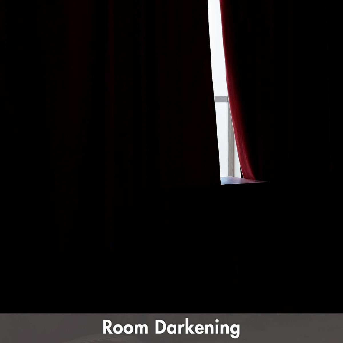 90"L x 52"W polyester curtains in Red, alternate view 4