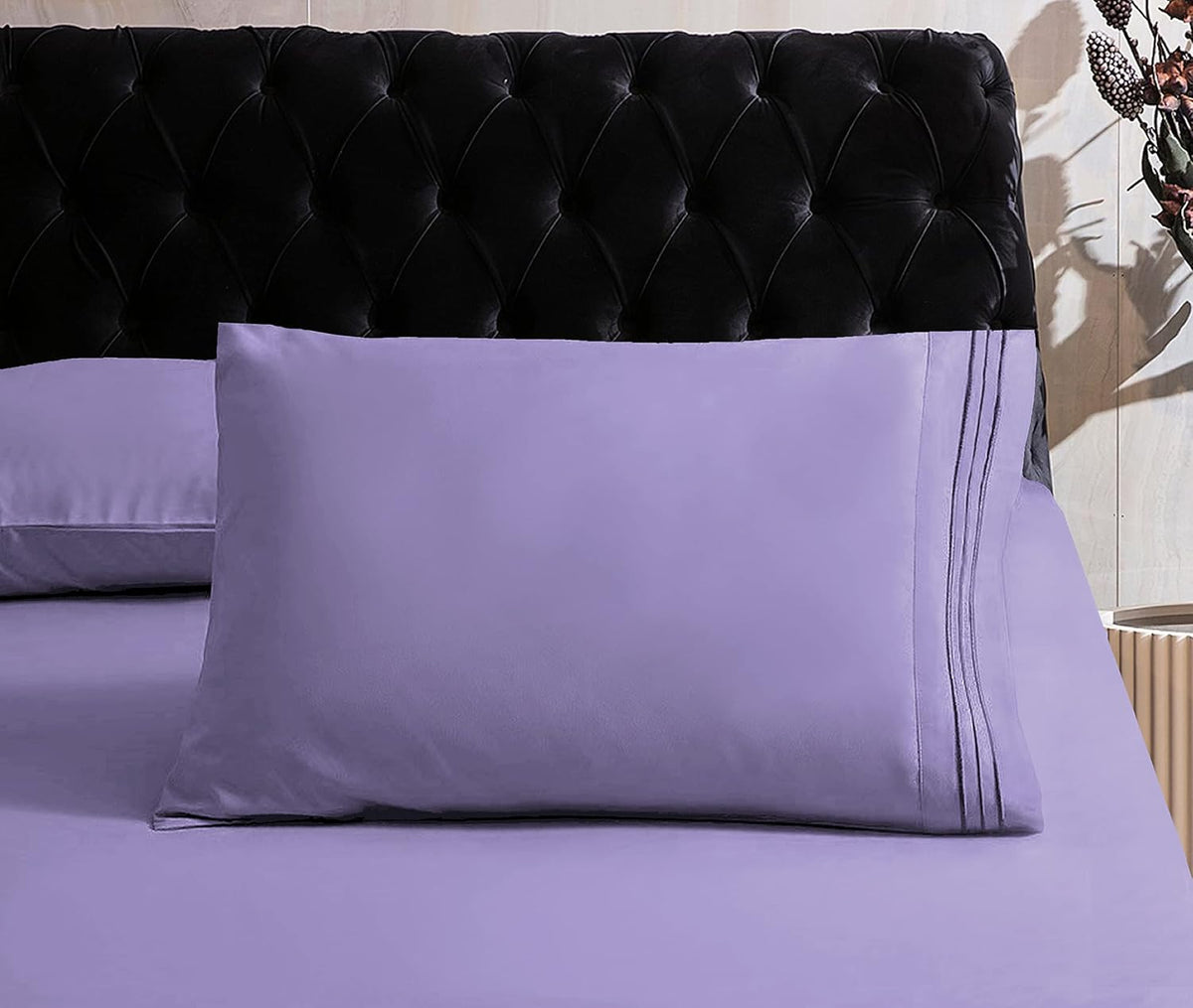 King microfiber bedding sets in Lavender, alternate view 5