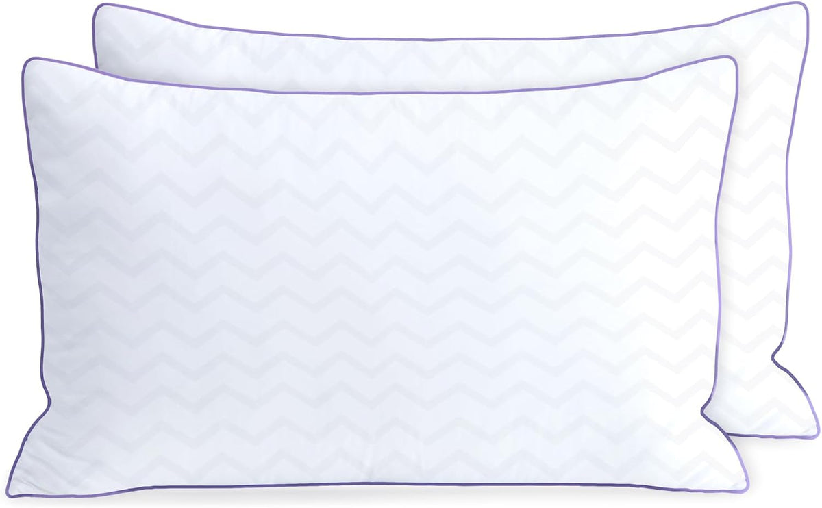 King polyester pillows in White