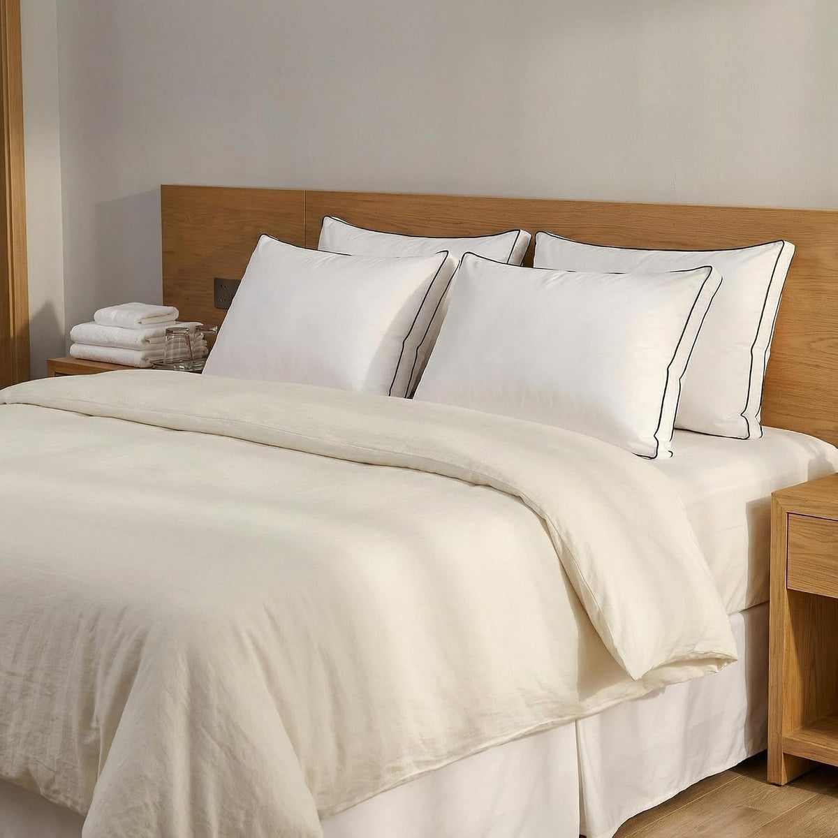 Standard(2 PACK) polyester pillows in White, alternate view 6