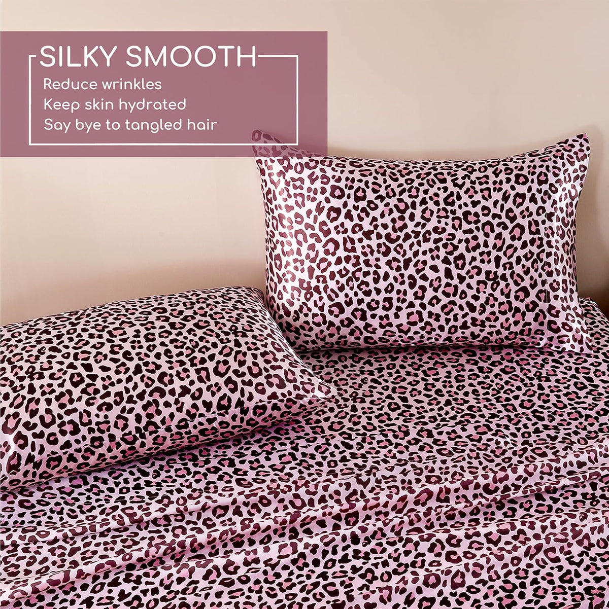 Twin XL polyester bedding sets in Pink Leopard, alternate view 5