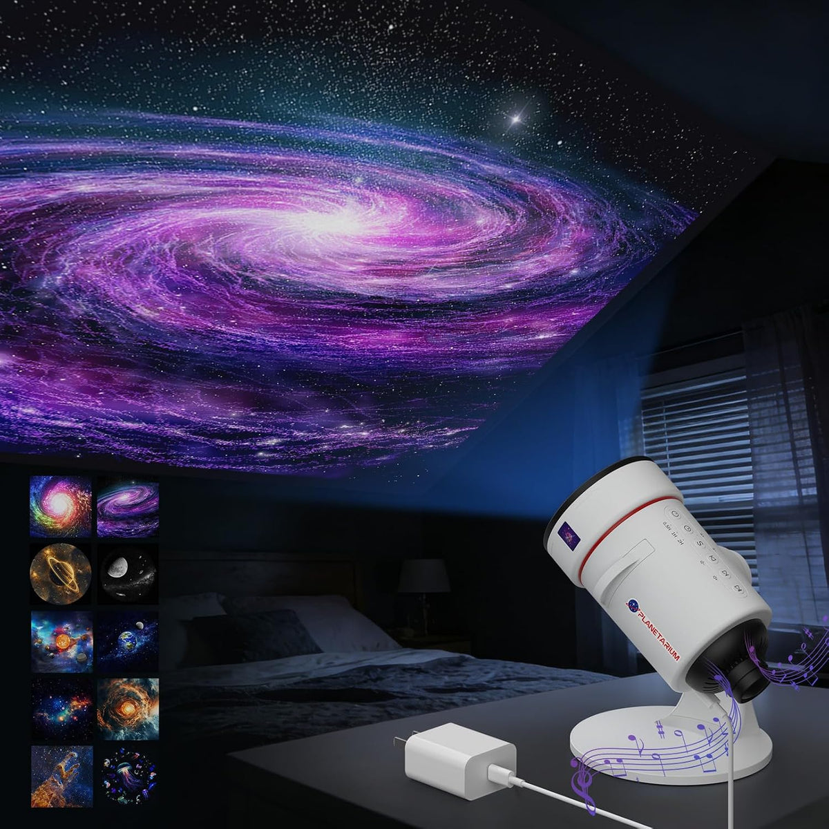 plastic night lights & ambient lighting in White