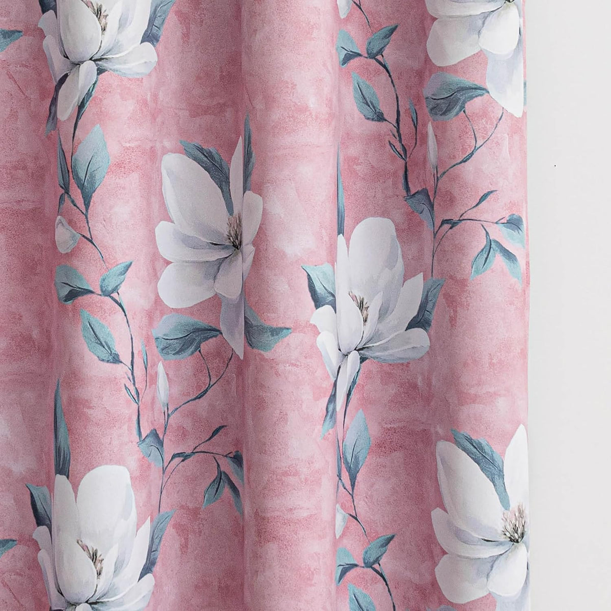 90"L x 52"W fabric curtains in Pink