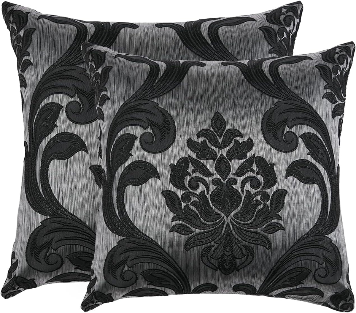 16"L x 16"W microfiber throw pillow accessories in Black