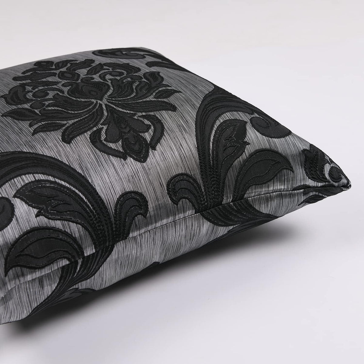 16"L x 16"W microfiber throw pillow accessories in Black, alternate view 5