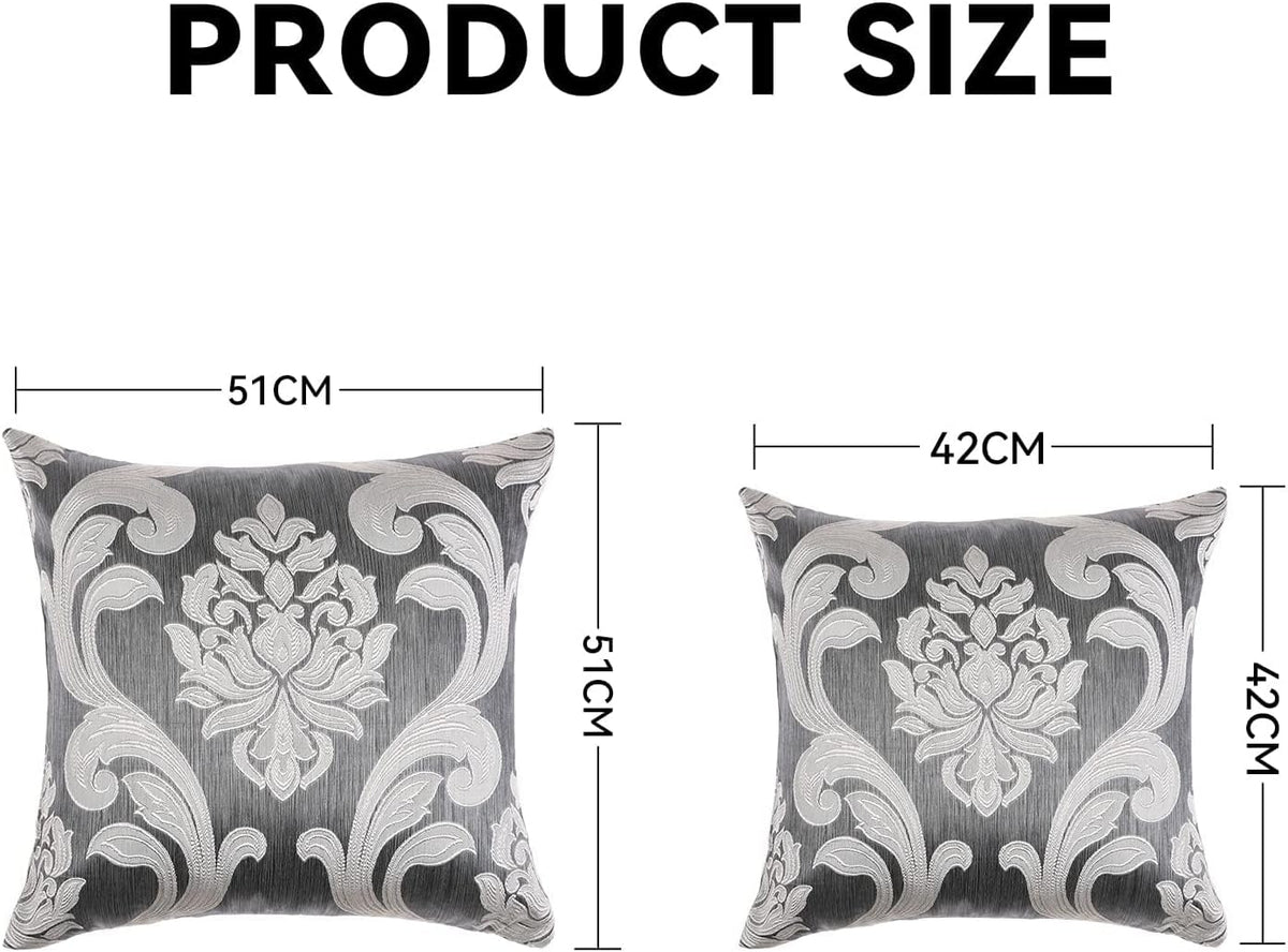 16"L x 16"W microfiber throw pillow accessories in Grey, alternate view 8