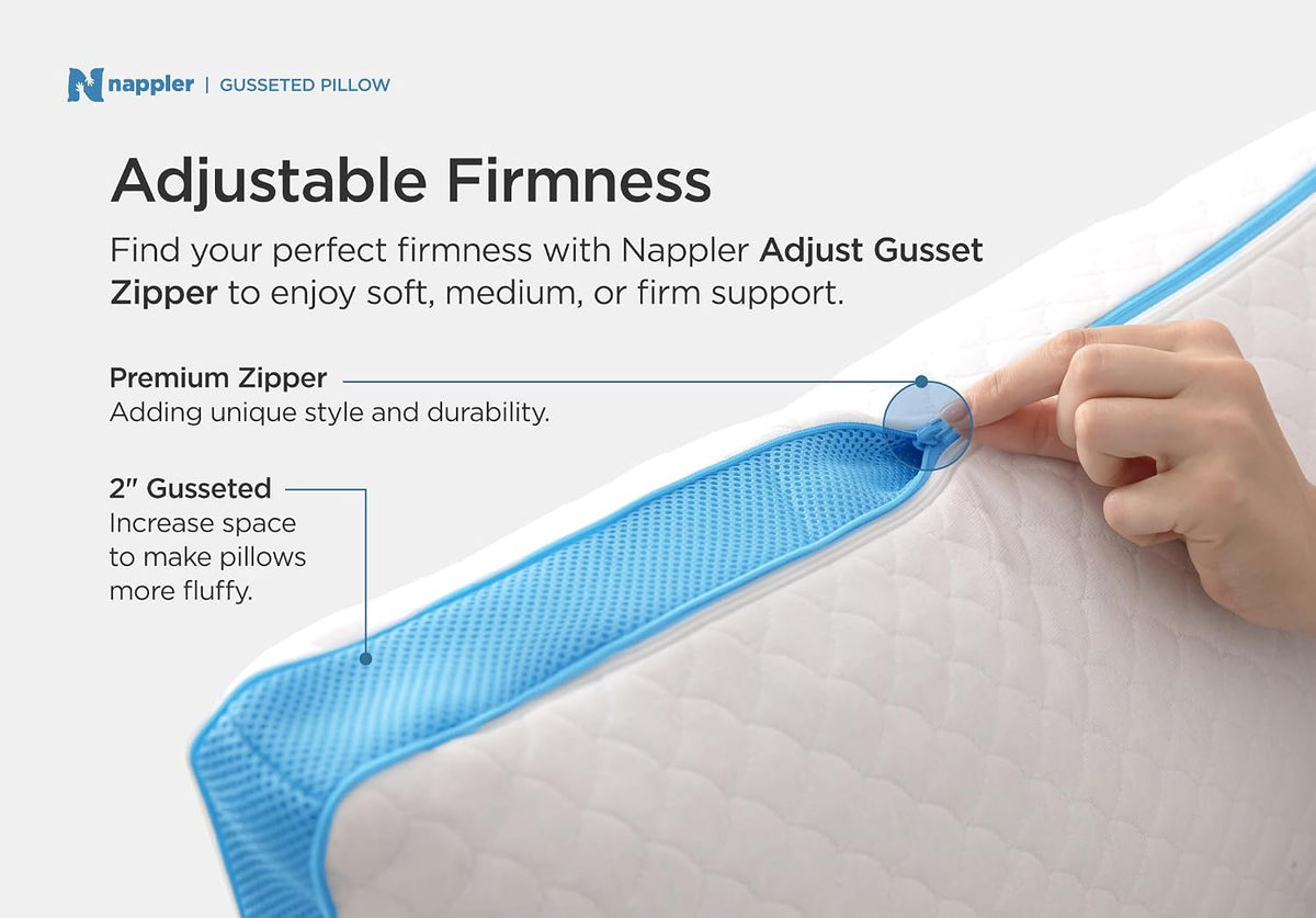 Standard memory foam pillows in Side Sleeper White, alternate view 3
