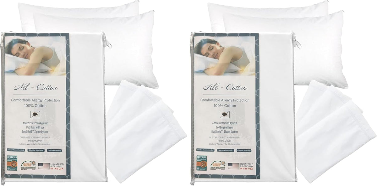 Queen (21x31) cotton pillowcases