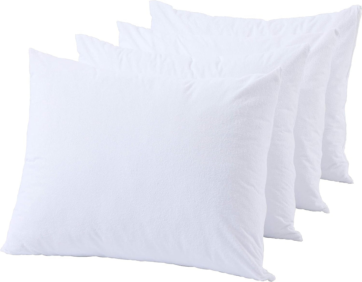 Queen cotton pillowcases in White, alternate view 4