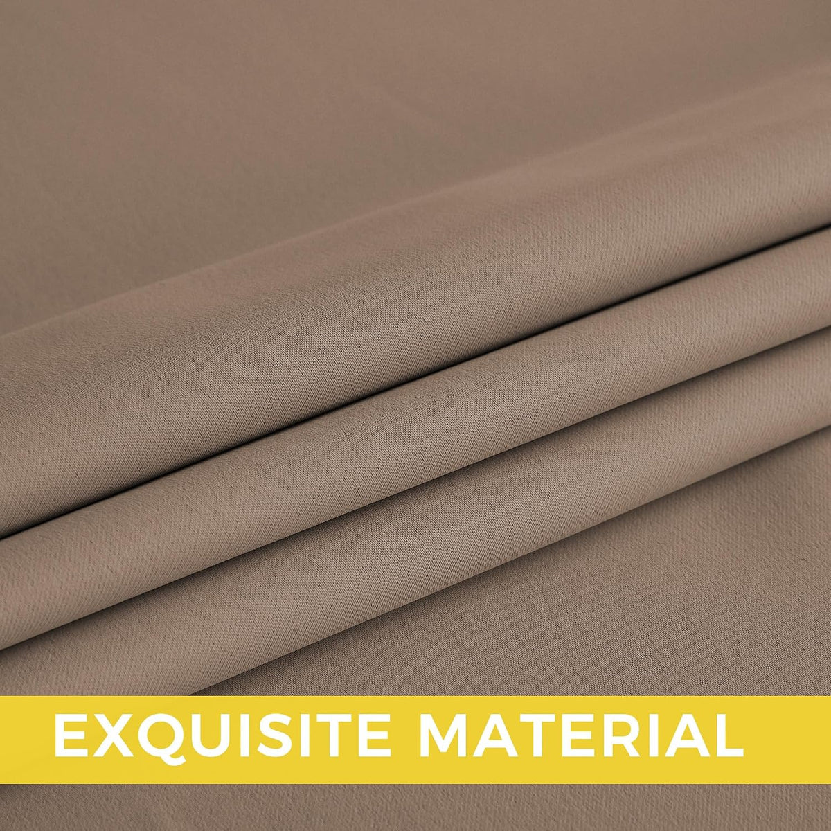 108"L x 52"W fabric curtains in Cappuccino, alternate view 6