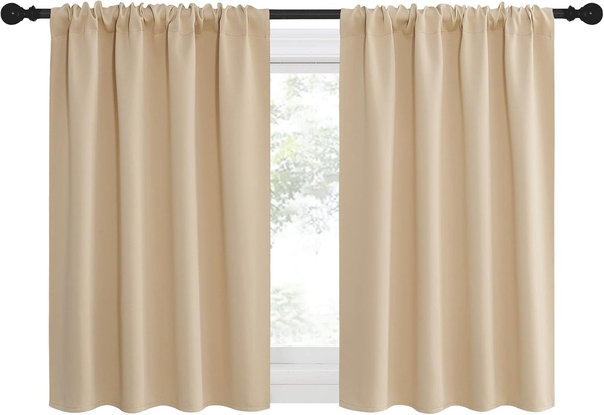 36"L x 42"W polyester curtains in Biscotti Beige, alternate view 3