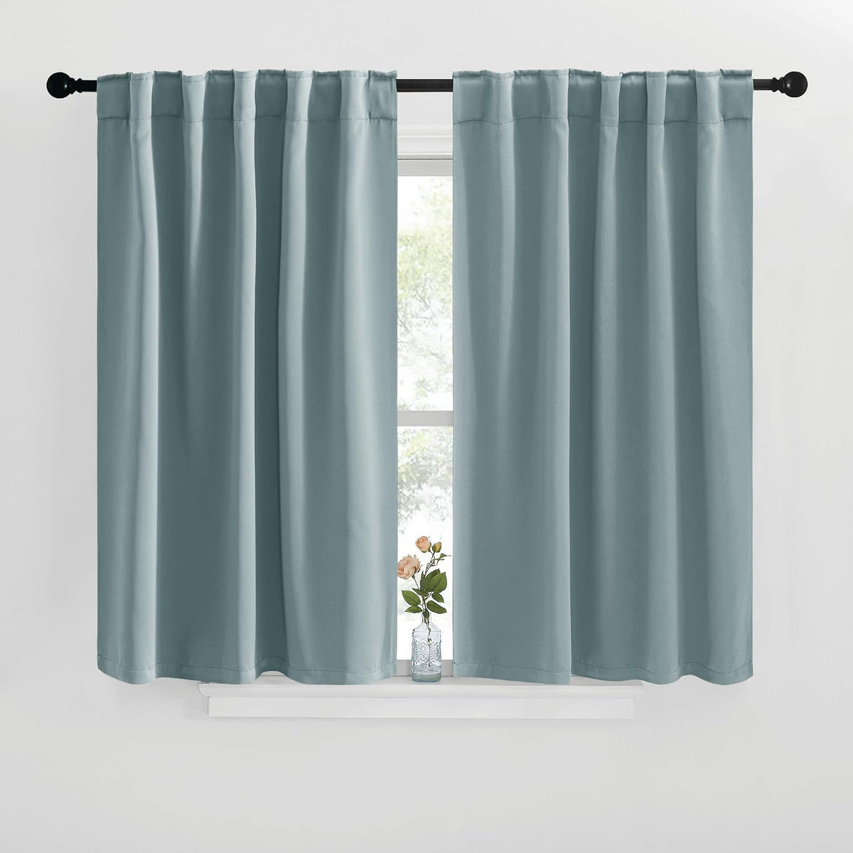 40"L x 42"W polyester curtains