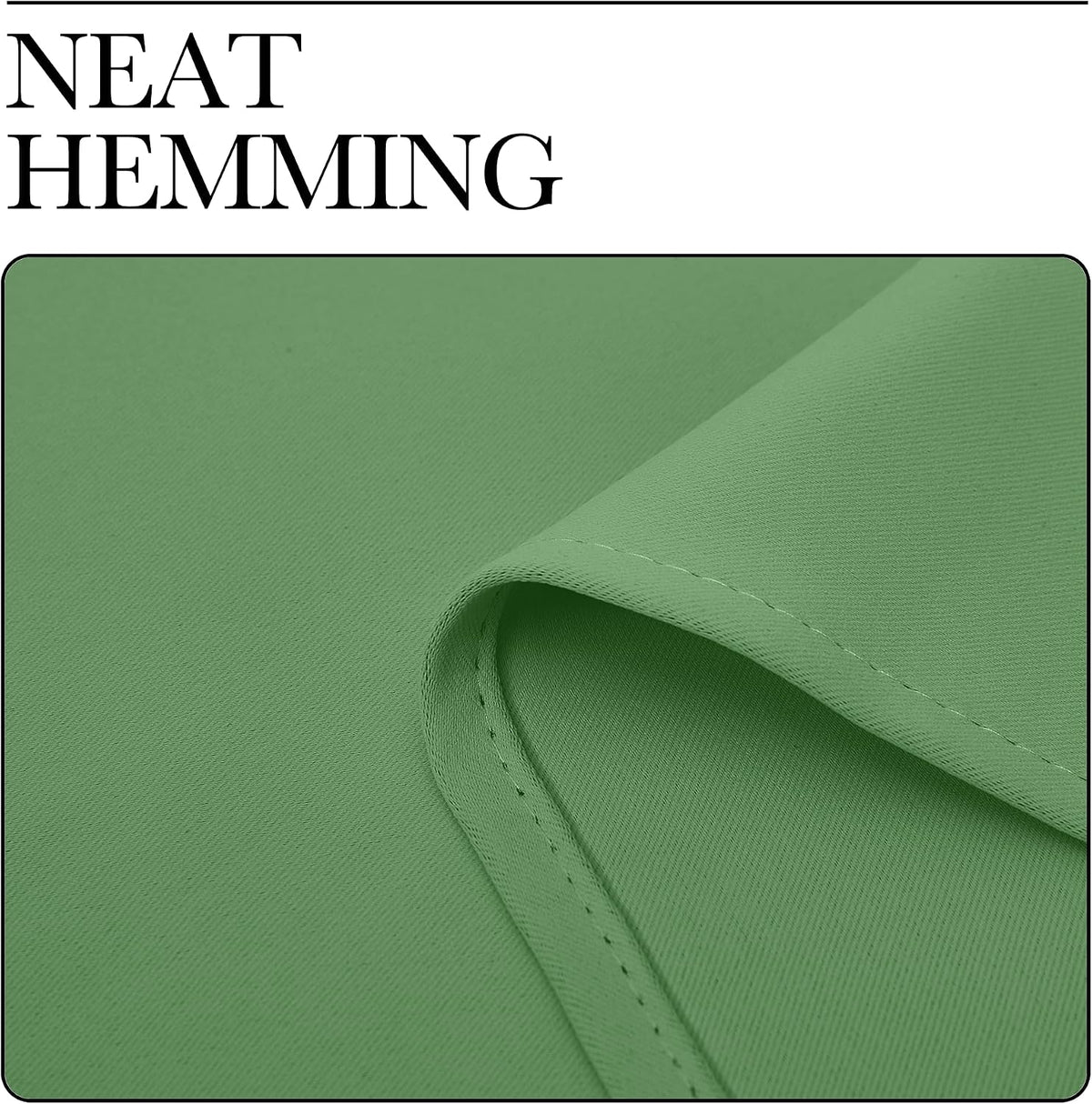 40"L x 42"W polyester curtains in Forest Green, alternate view 8