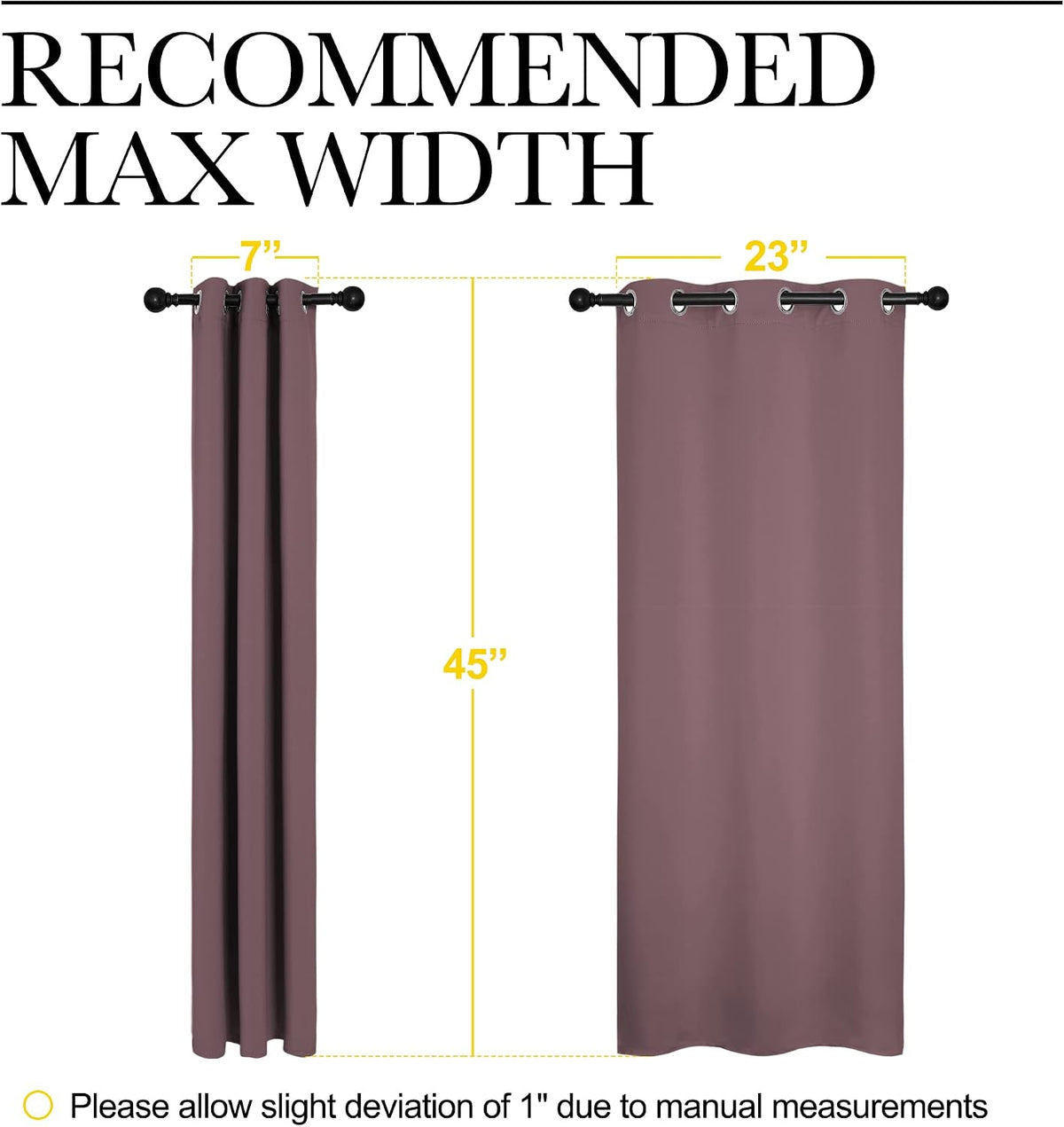 45"L x 29"W polyester curtains, alternate view 7