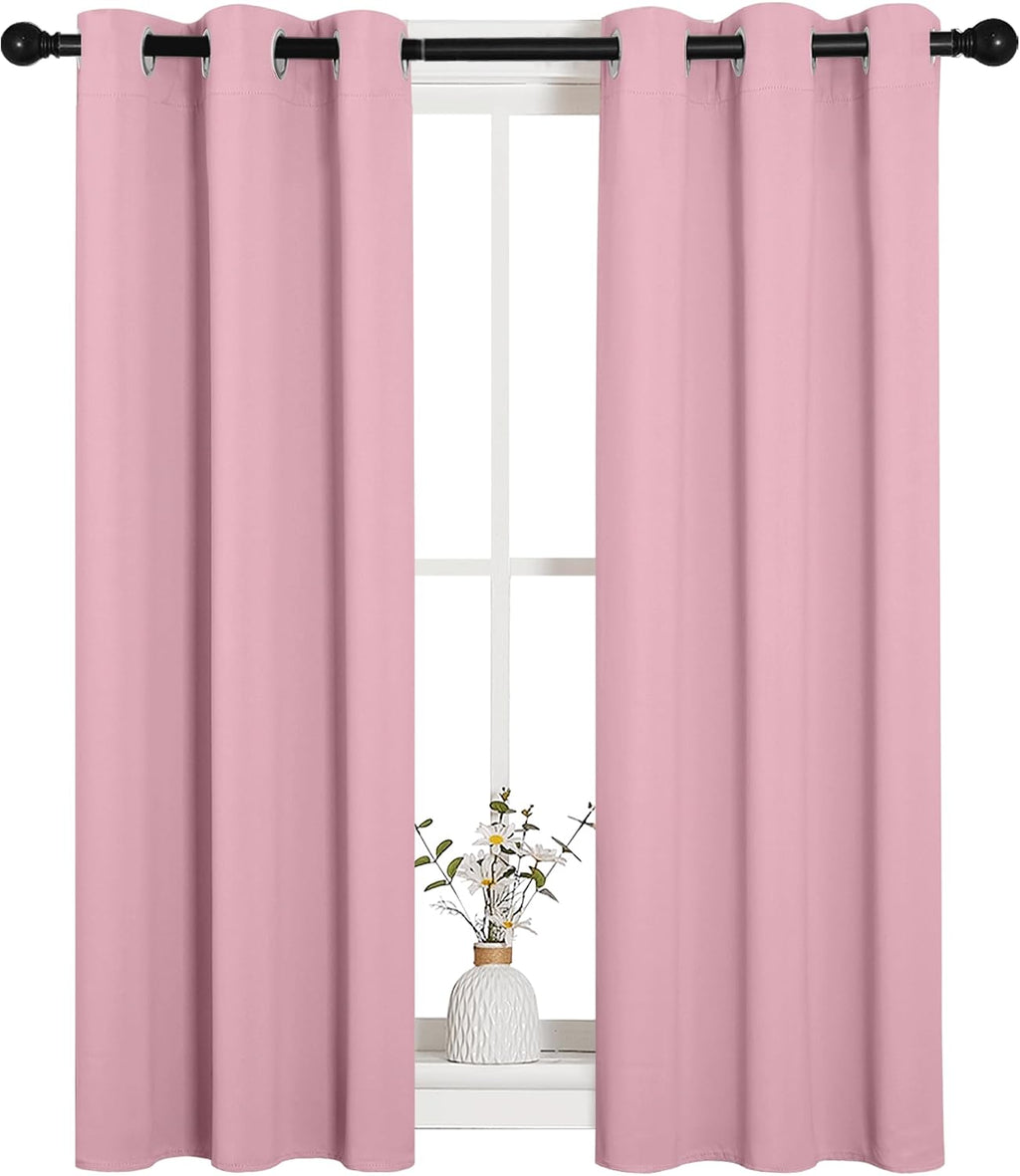 45"L x 29"W polyester curtains in Crystal Pink, alternate view 2