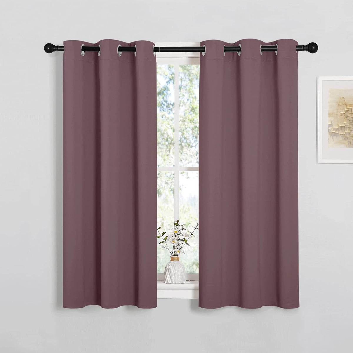 45"L x 34"W polyester curtains