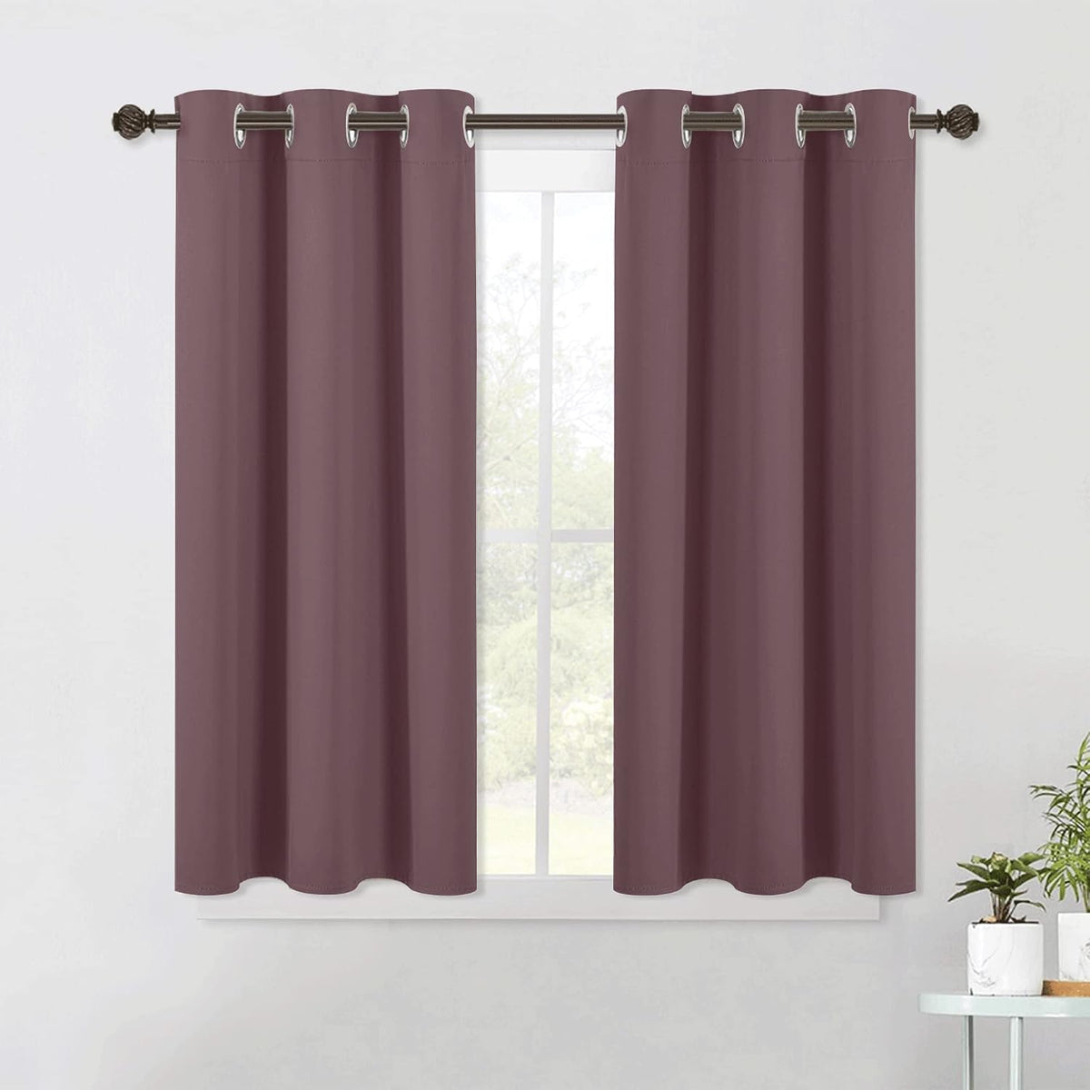 45"L x 42"W polyester curtains