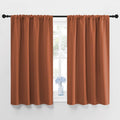 45"L x 42"W polyester curtains in Burnt Orange