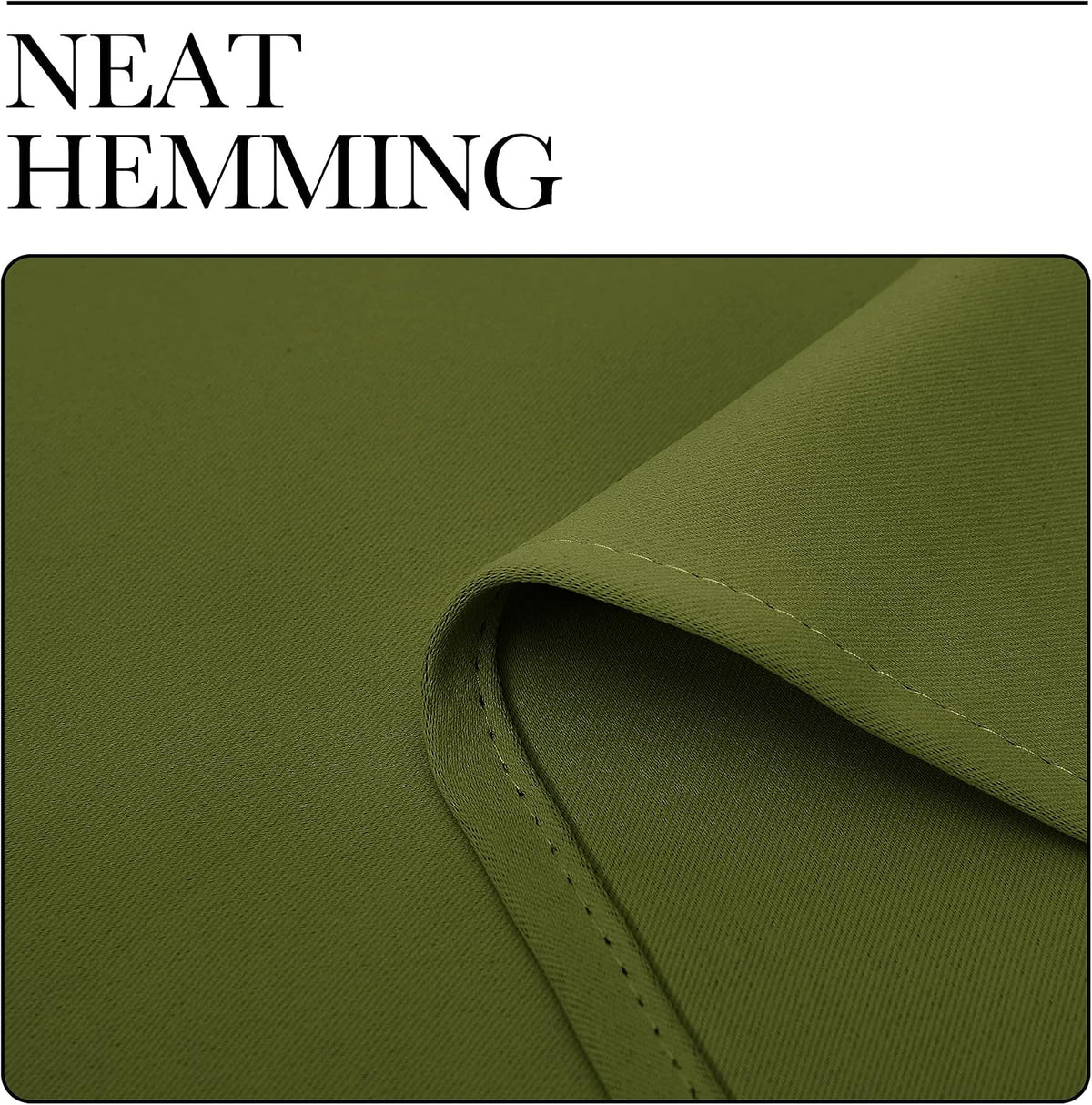 54"L x 34"W polyester curtains in Olive, alternate view 7