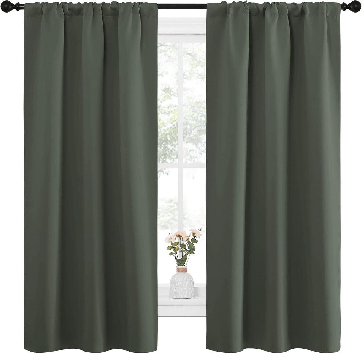 63"L x 34"W polyester curtains, alternate view 2