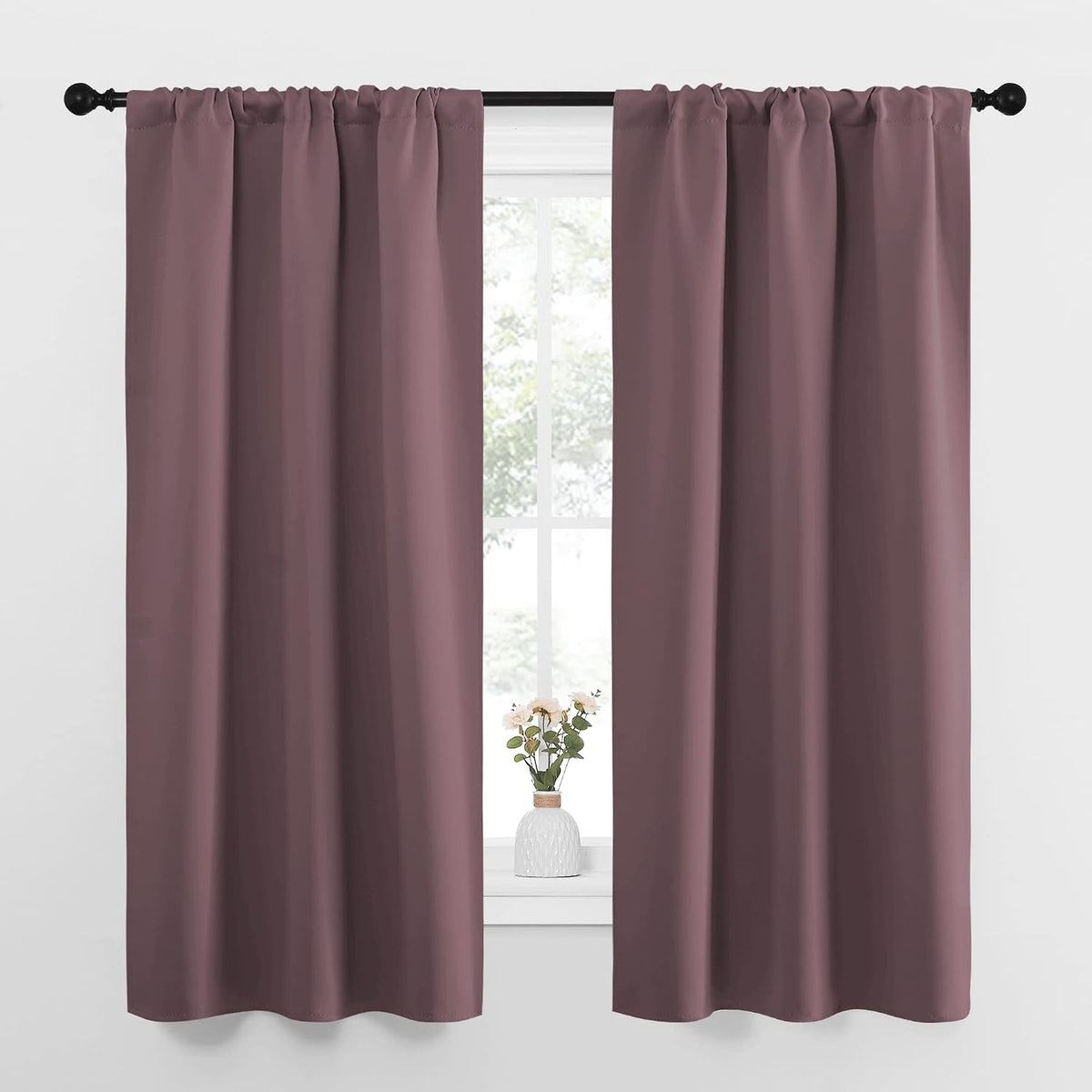 63"L x 34"W polyester curtains
