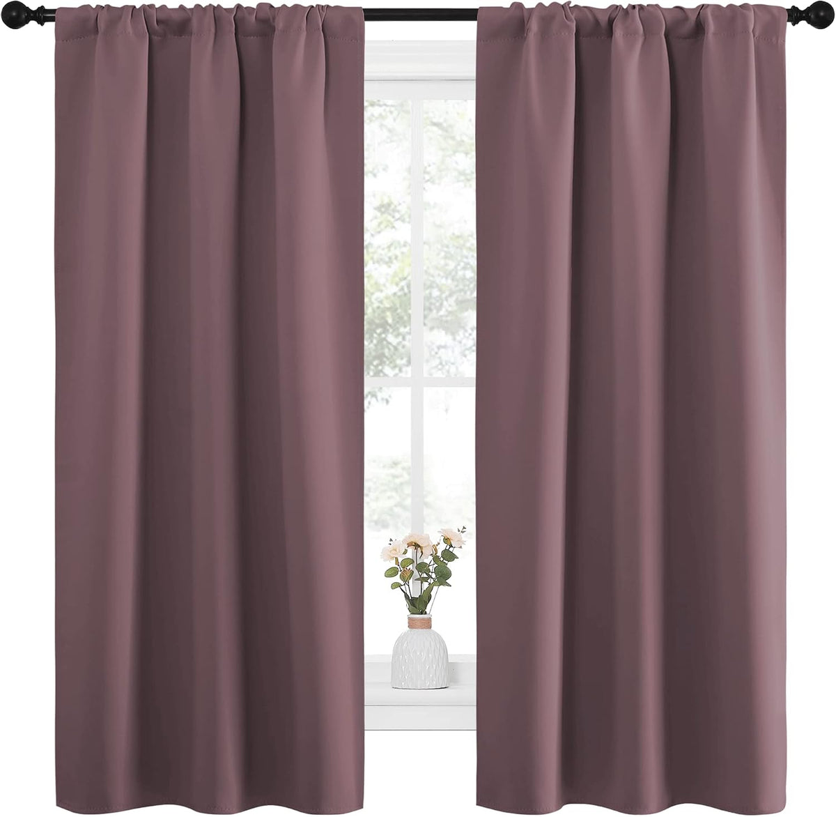 63"L x 34"W polyester curtains, alternate view 2