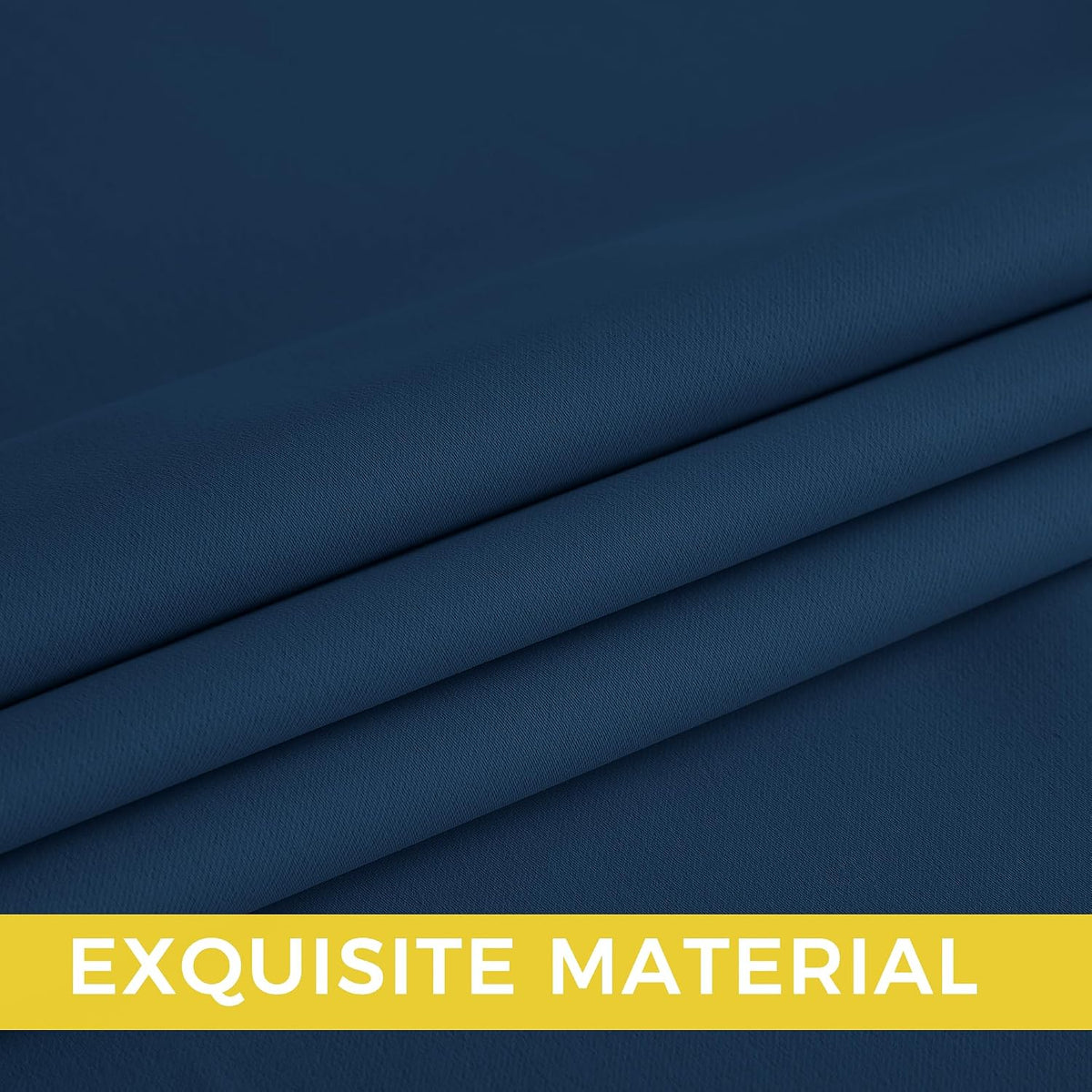 63"L x 40"W fabric curtains in Morrocan Blue, alternate view 5