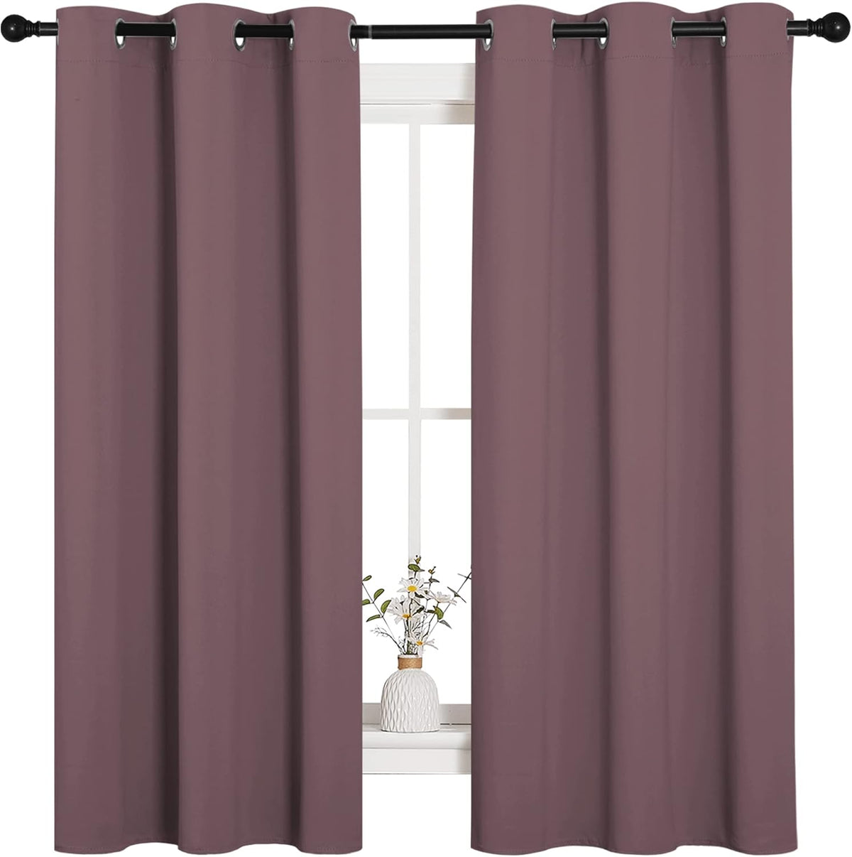 63"L x 42"W polyester curtains, alternate view 2