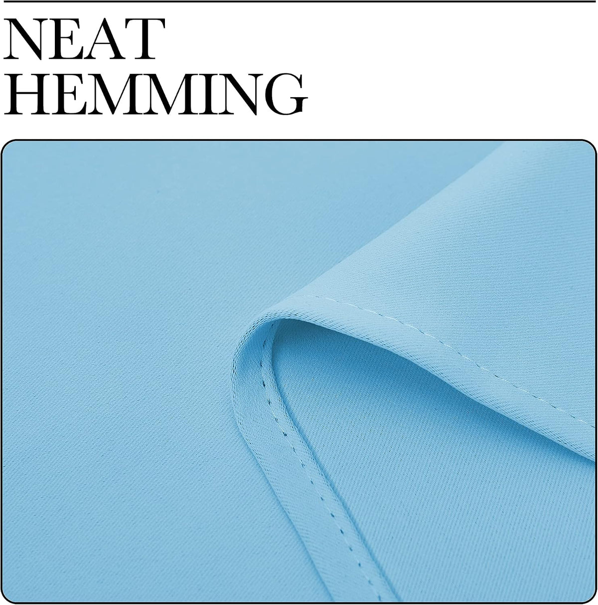 63"L x 42"W polyester curtains in Blue, alternate view 7