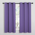 63"L x 42"W polyester curtains in Lilac Purple