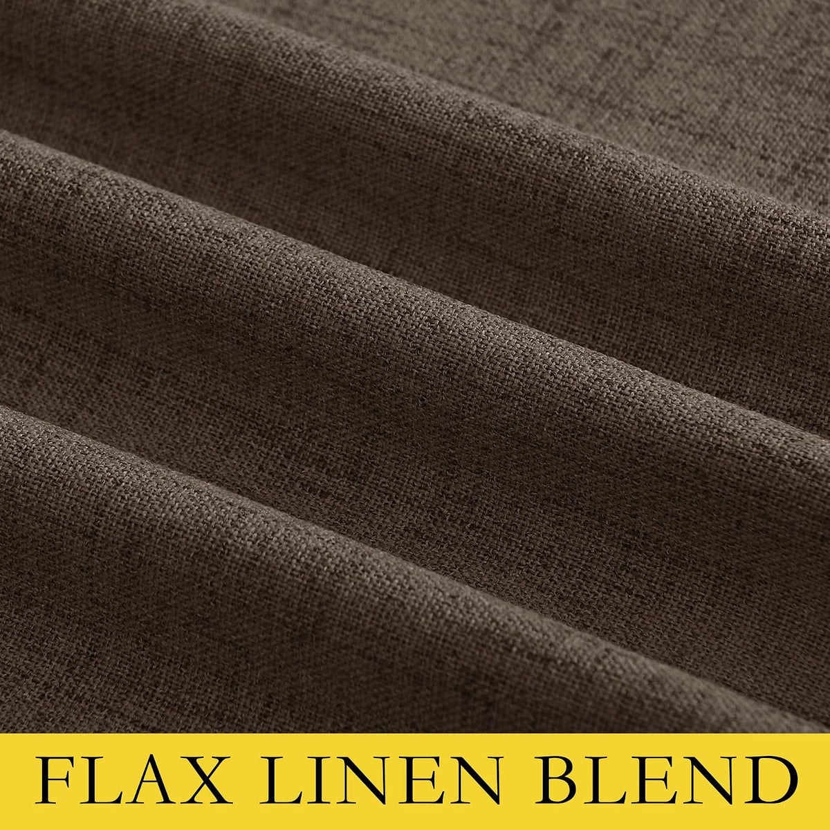 63"L x 62"W polyester curtains in Coffee, alternate view 8
