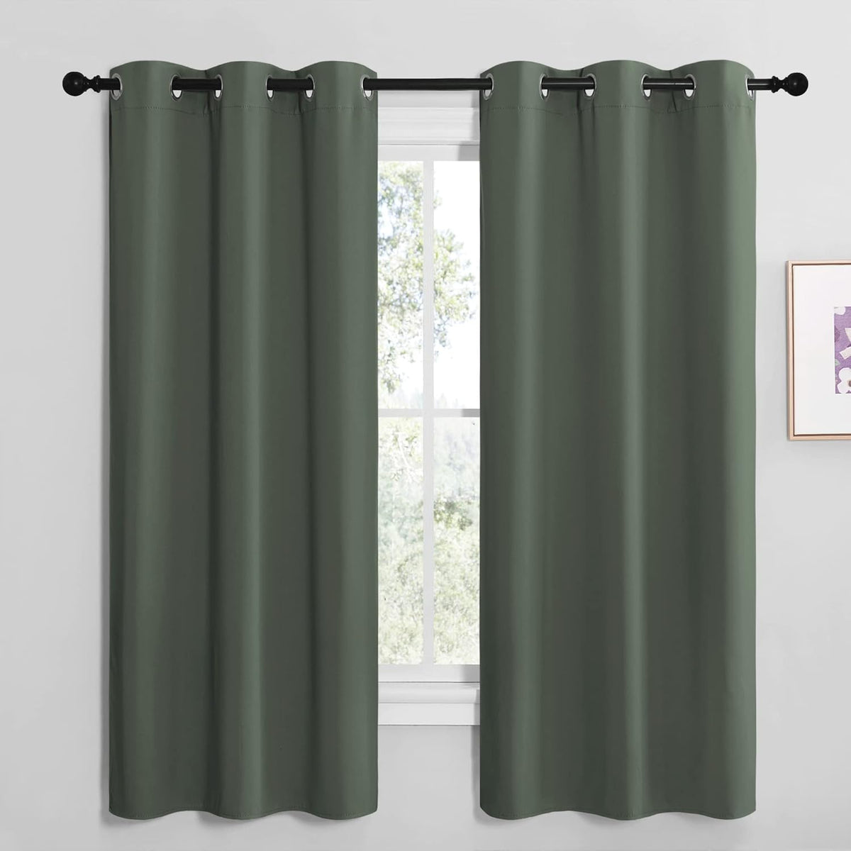 68"L x 42"W polyester curtains