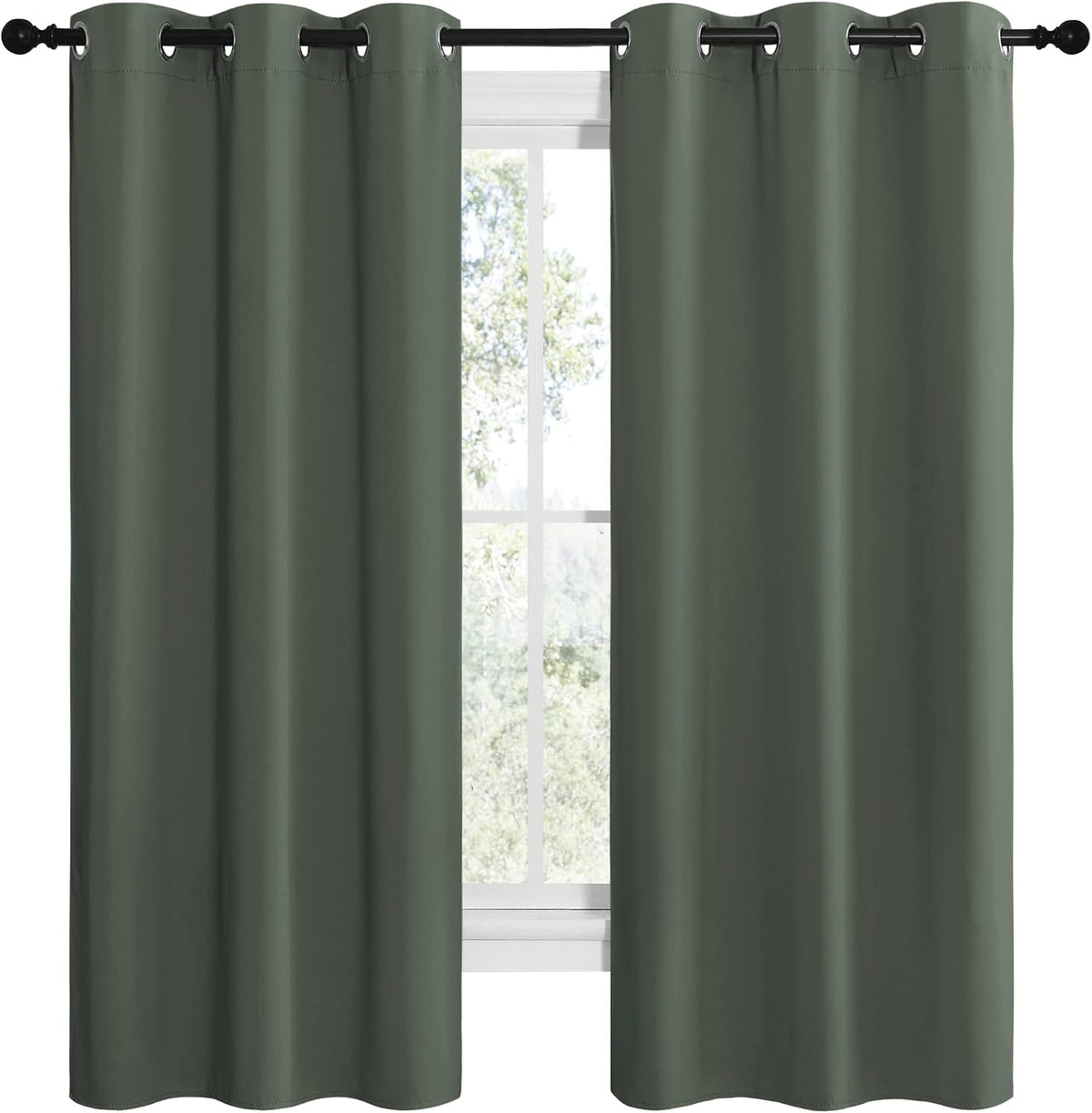68"L x 42"W polyester curtains, alternate view 2