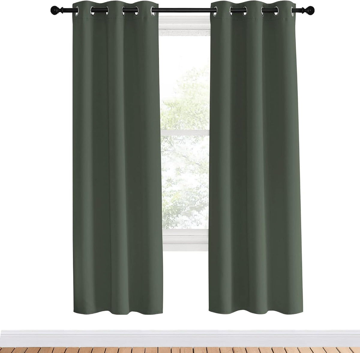 70"L x 34"W polyester curtains, alternate view 2