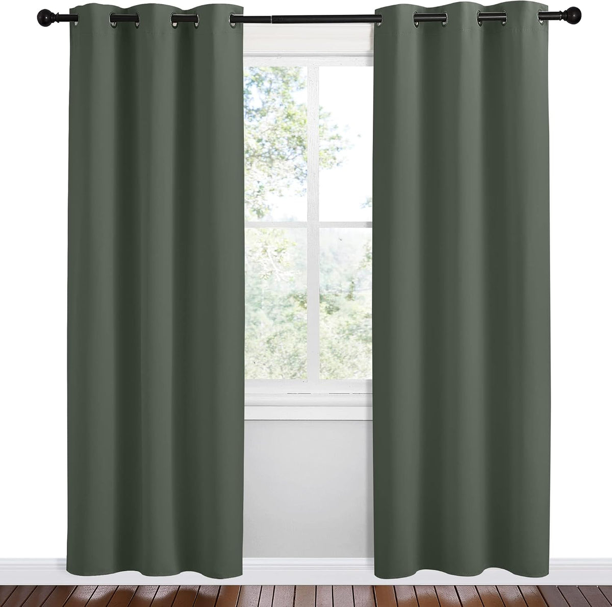 78"L x 42"W polyester curtains, alternate view 2