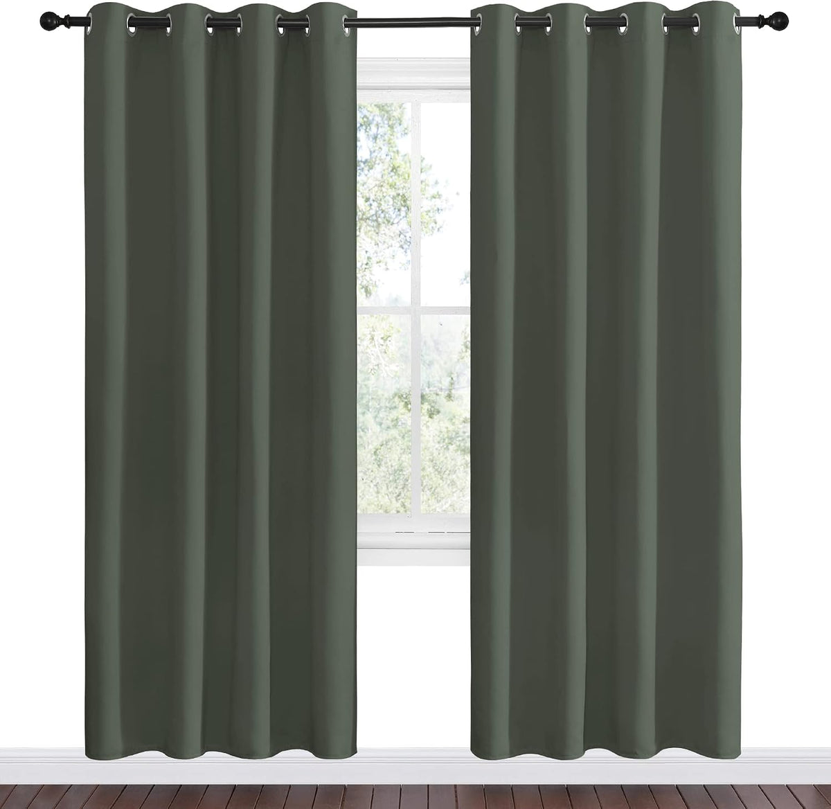 78"L x 55"W polyester curtains, alternate view 2