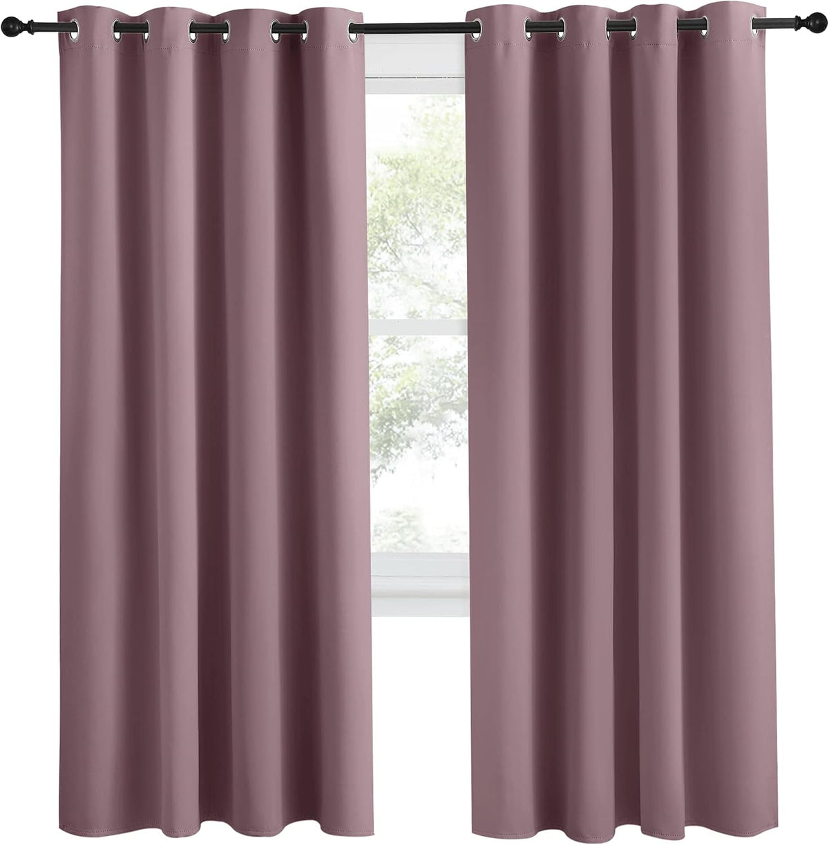 78"L x 55"W polyester curtains, alternate view 2