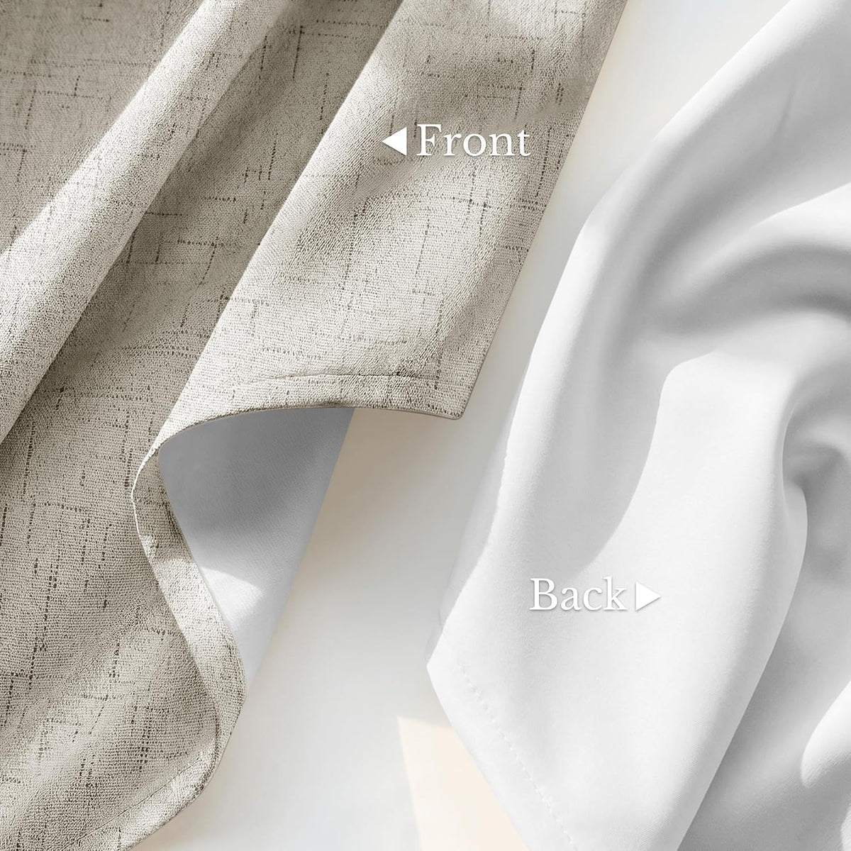 80"L x 52"W curtains in Beige, alternate view 4