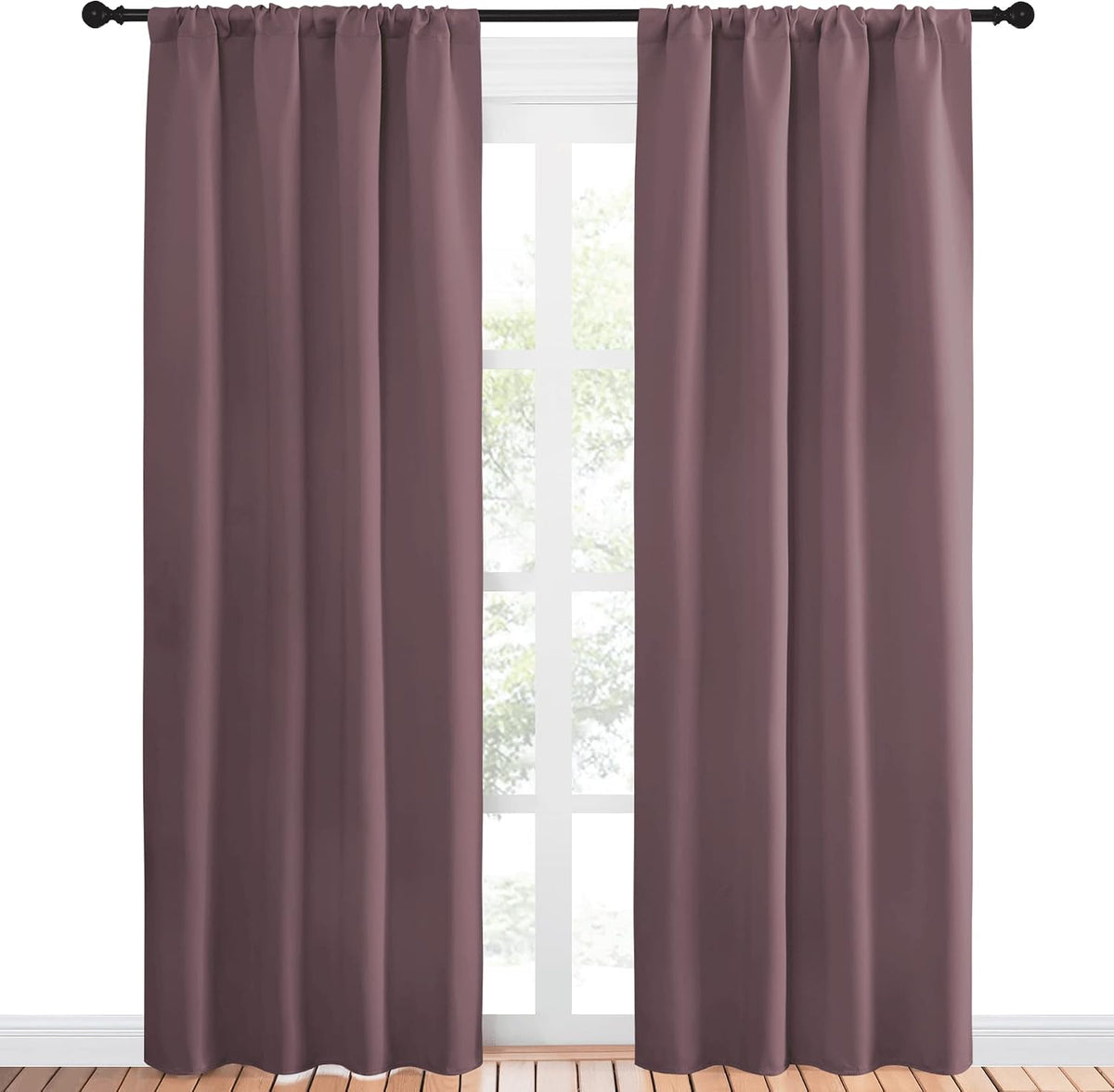84"L x 42"W polyester curtains, alternate view 2