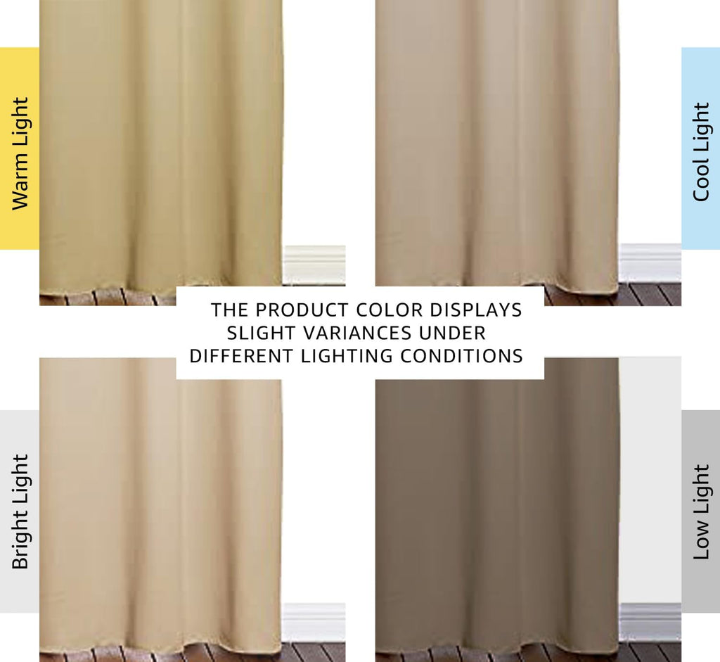84"L x 42"W polyester curtains in Biscotti Beige, alternate view 3