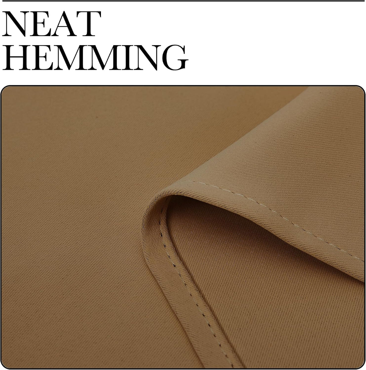84"L x 42"W polyester curtains in Gold Brown, alternate view 7