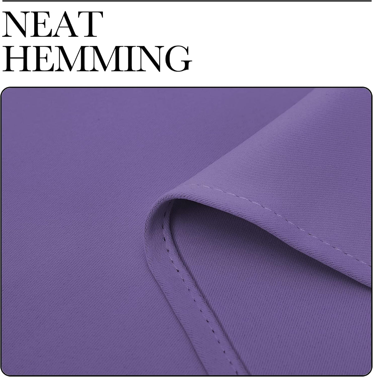84"L x 42"W polyester curtains in Lilac Purple, alternate view 7