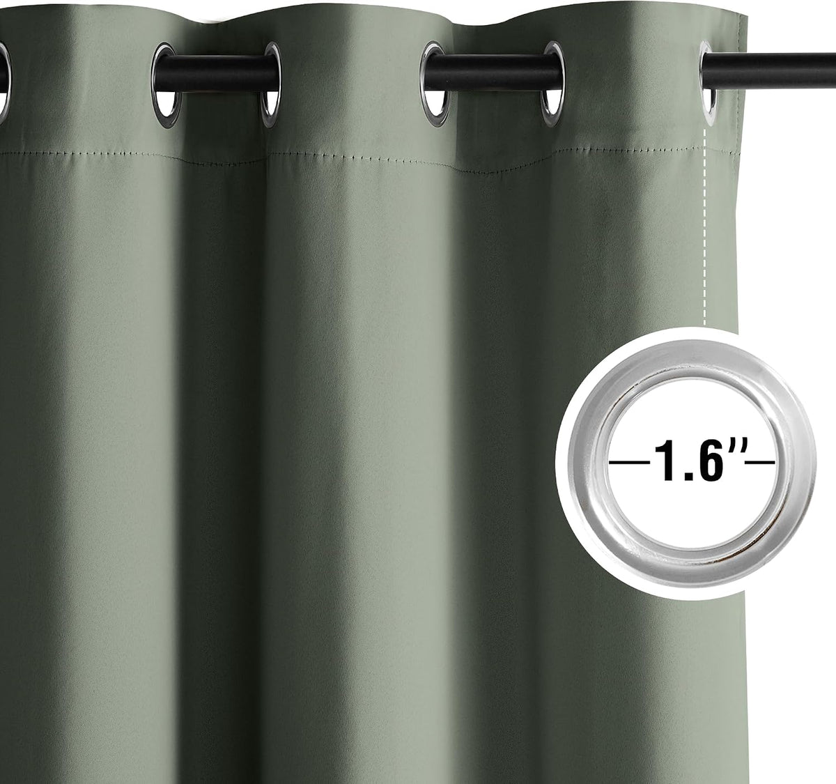 84"L x 52"W fabric curtains, alternate view 4