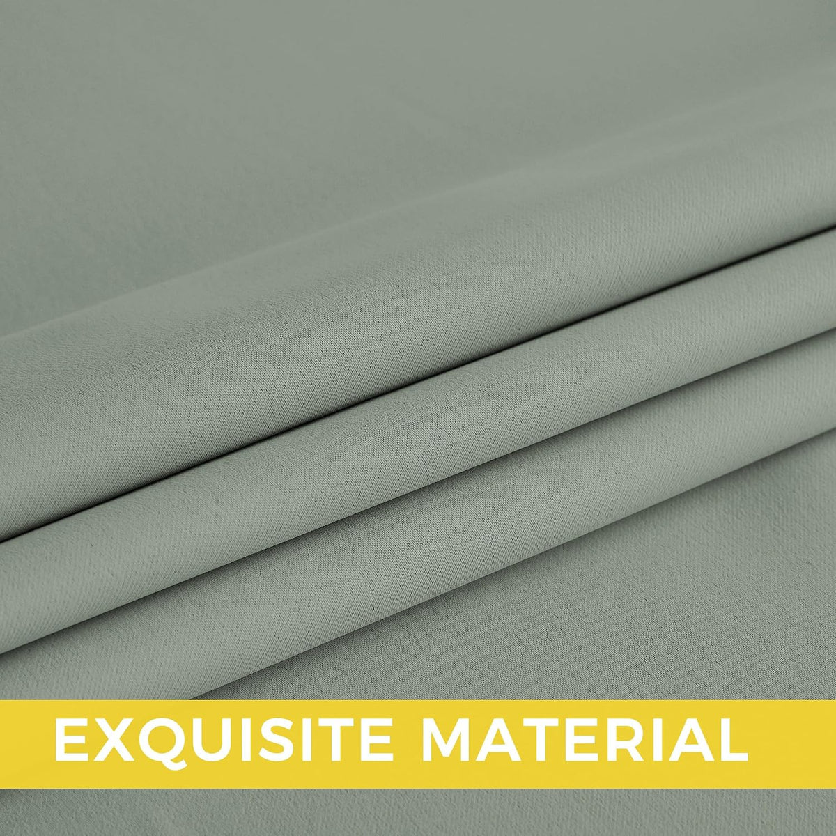 84"L x 52"W polyester curtains in Sage Green, alternate view 5