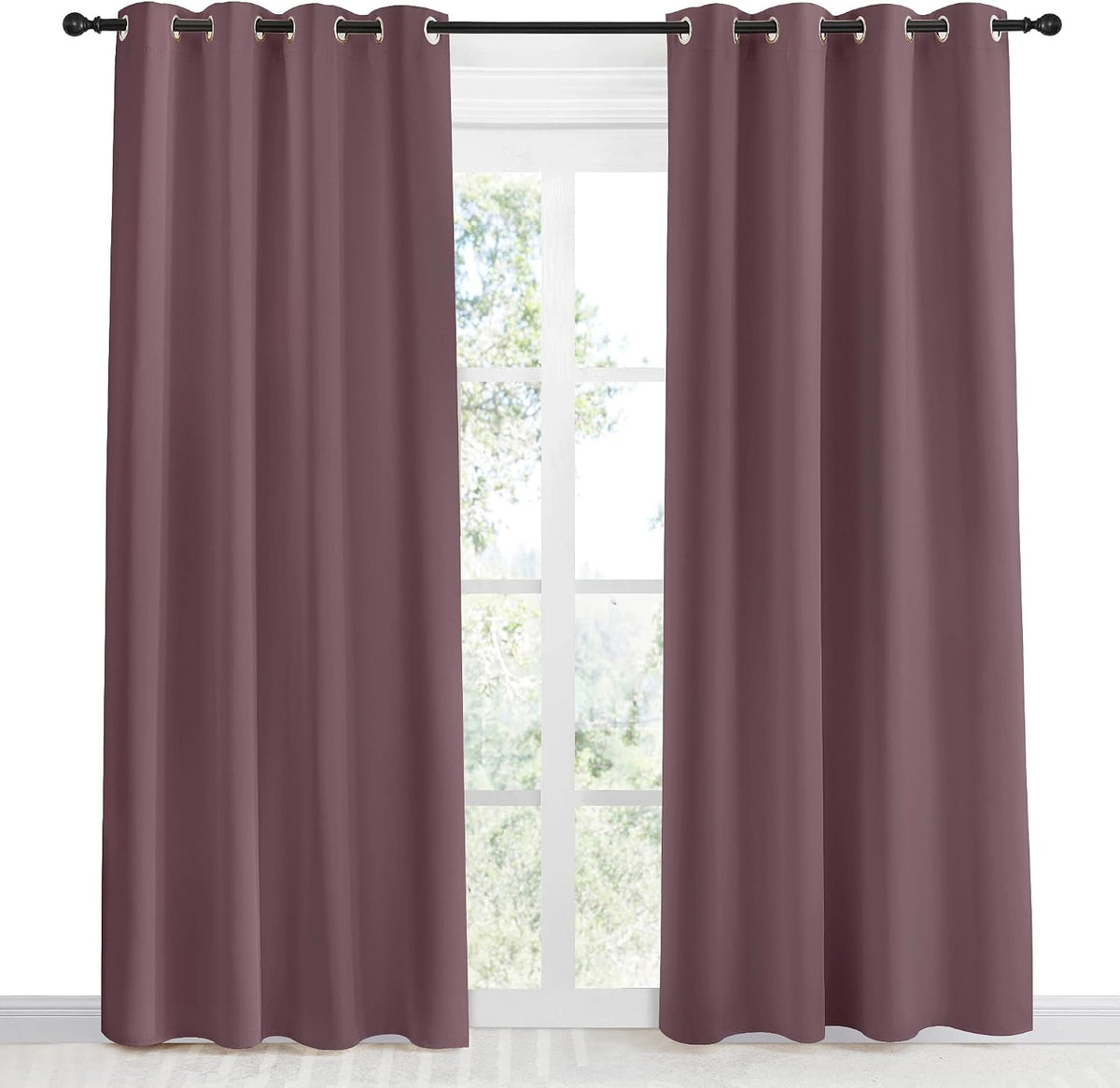 86"L x 55"W polyester curtains, alternate view 2