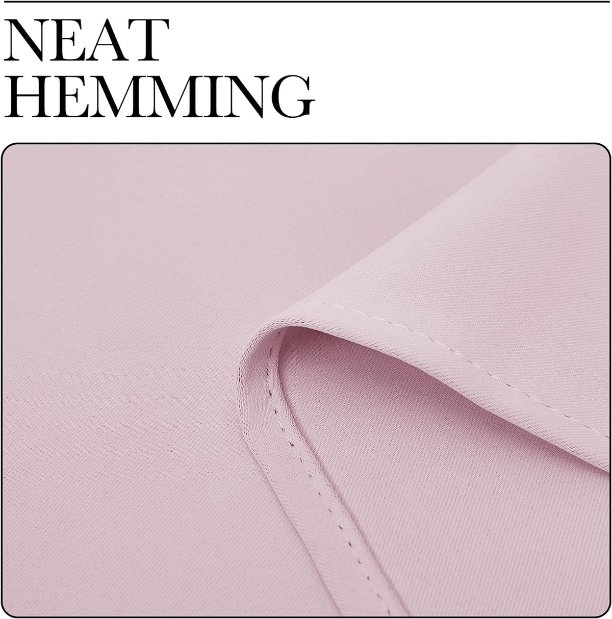 90"L x 42"W polyester curtains in Baby Pink, alternate view 6