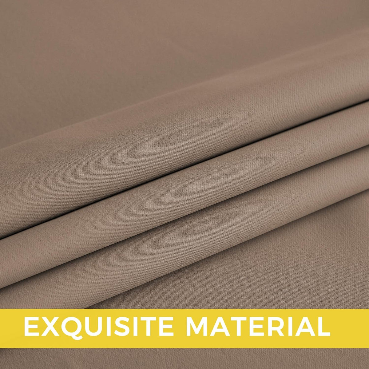 95"L x 52"W polyester curtains in Cappuccino, alternate view 5