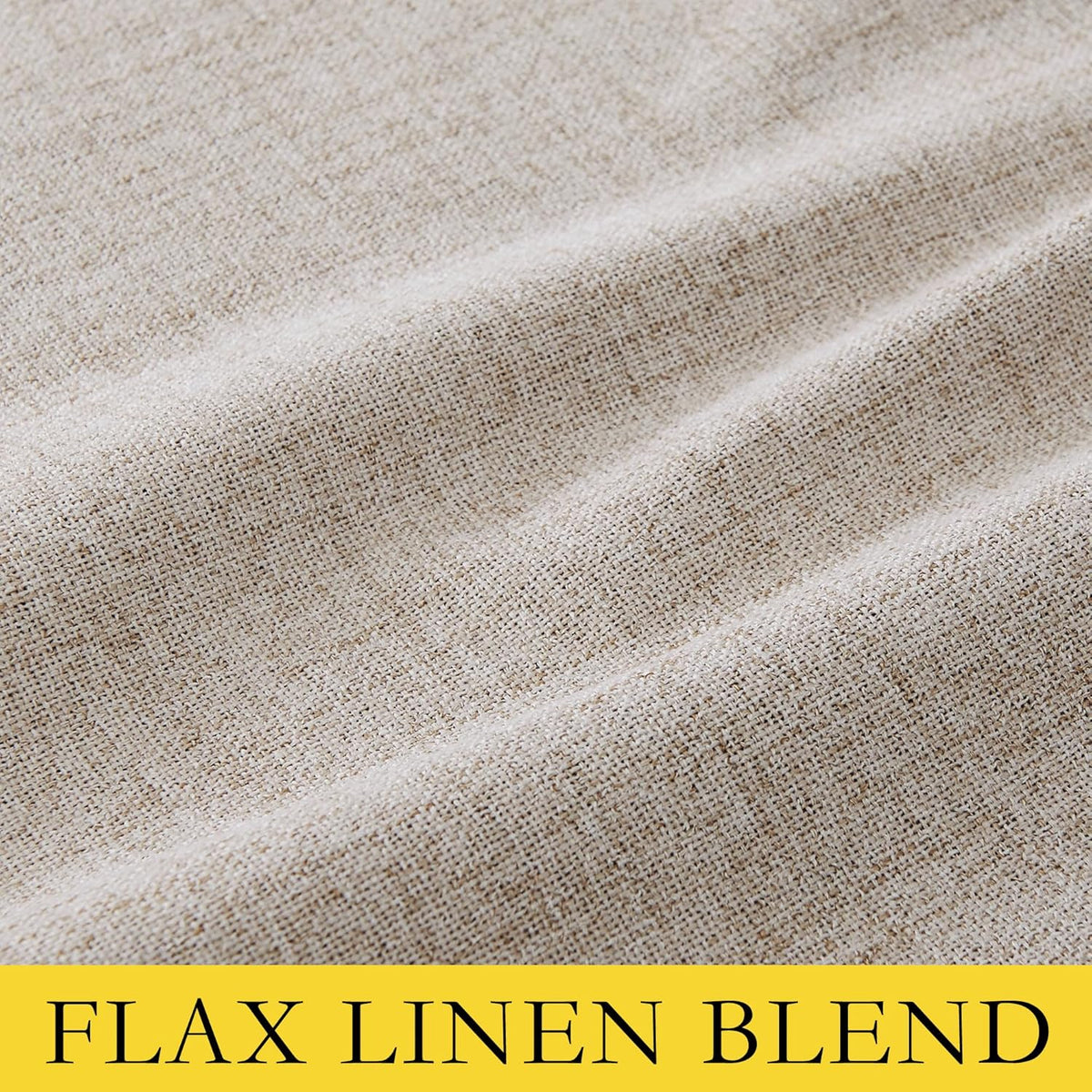95"L x 62"W polyester curtains in Oatmeal, alternate view 9